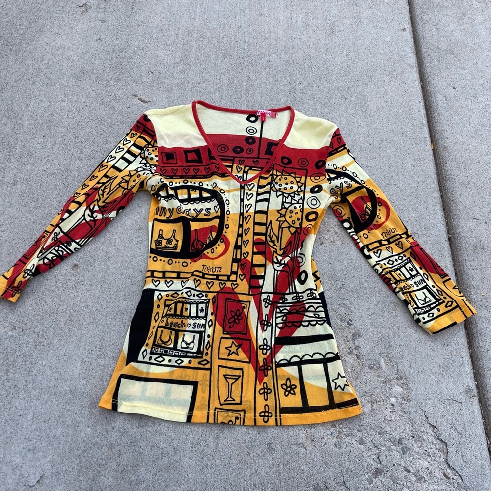 Y2K mesh shirt